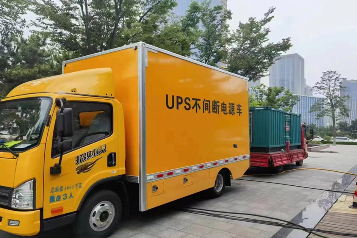 千阳发电机租赁施工现场
