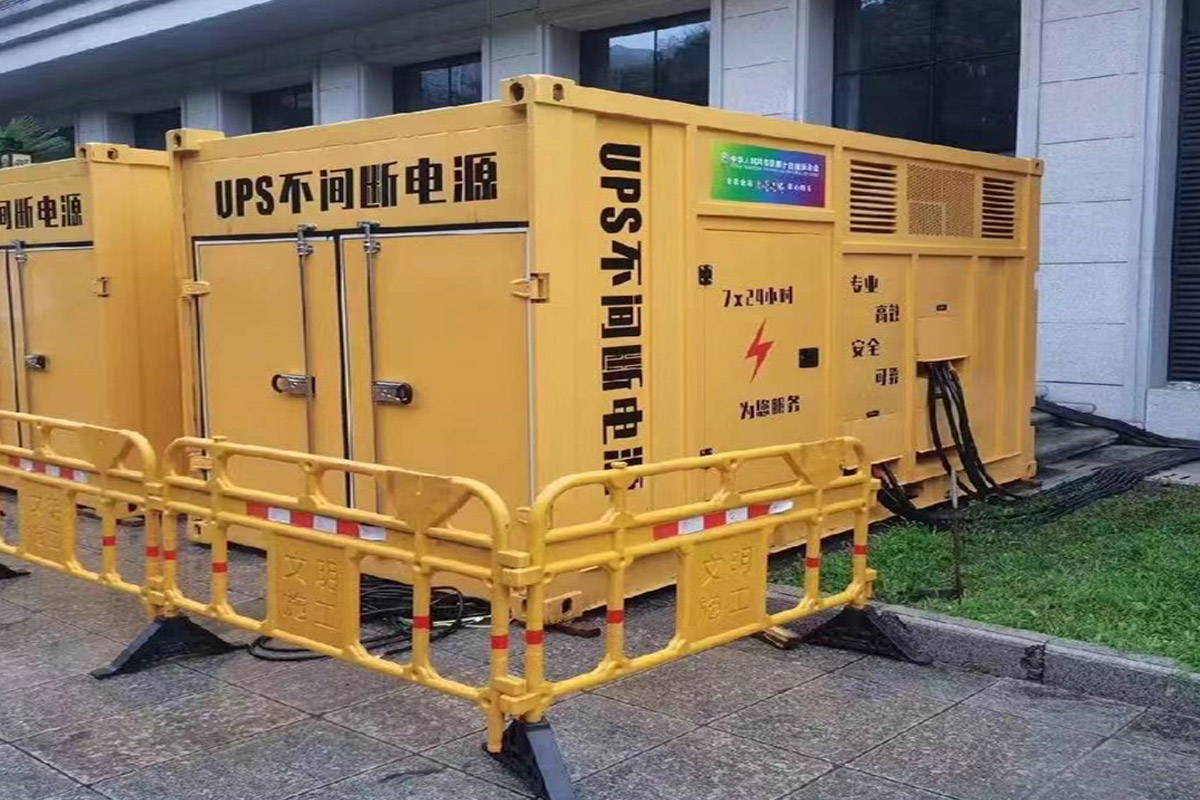 千阳发电机租赁施工现场
