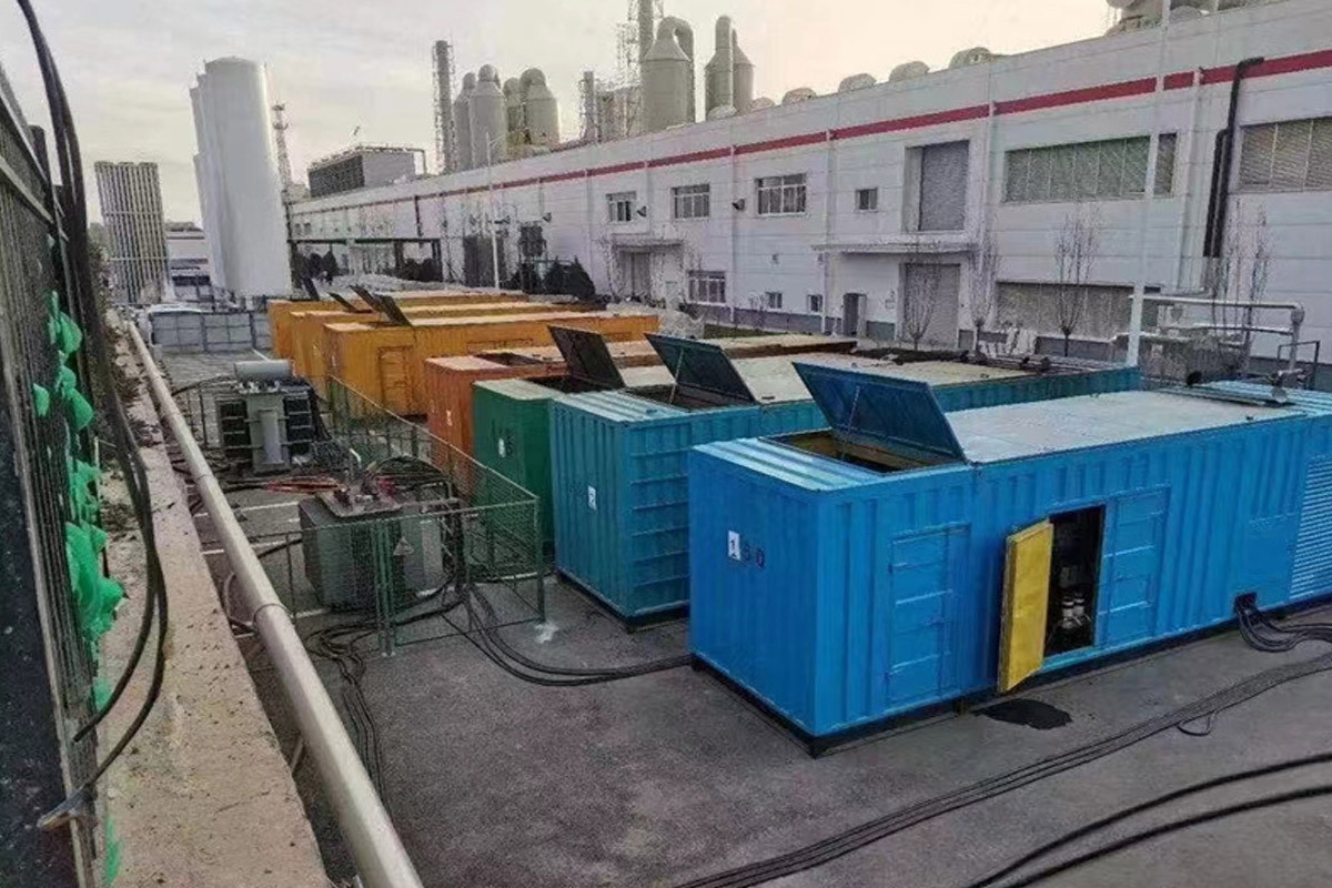 千阳发电机租赁施工现场